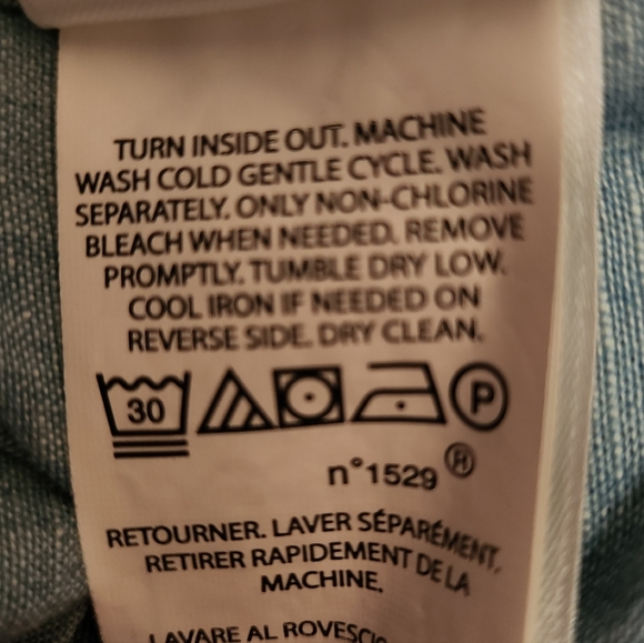 SOLD! POLO RALPH LAUREN Mens Classic-Fit Chambray Graphic Longsleeve Shirt Sz M - Picture 11 of 11